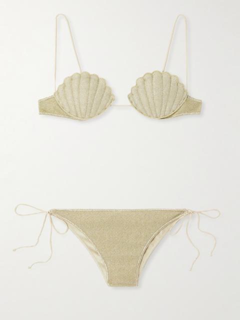Oséree Lumière Shell Metallic Bikini