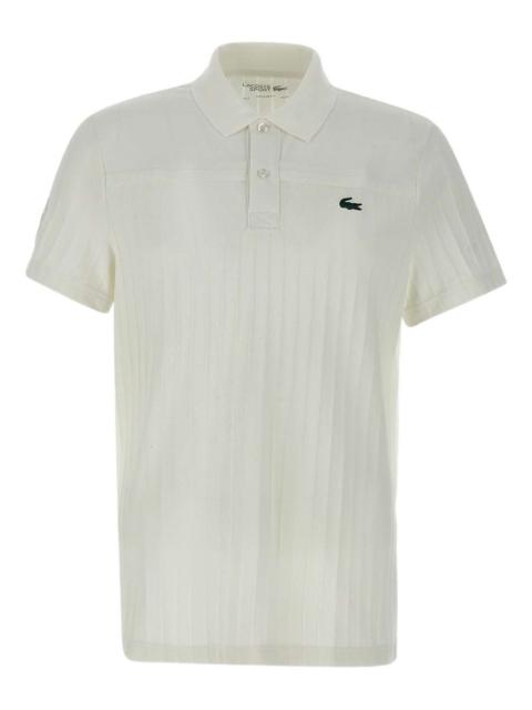 LACOSTE logo-patch polo shirt