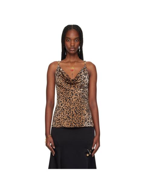 VERSACE Brown & Black Medusa '95 Tank Top