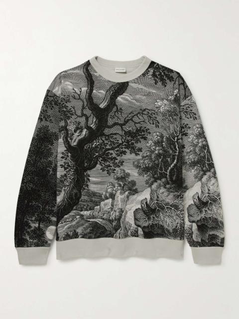 Dries Van Noten Oversized Printed Cotton-Jersey Sweatshirt