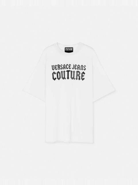 VERSACE JEANS COUTURE Gothic Logo Relaxed-Fit T-Shirt