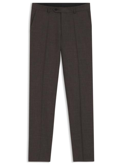 BOSS BOSS BY BECKHAM WOOL-BLEND SLIM-FIT SUIT PANTS
