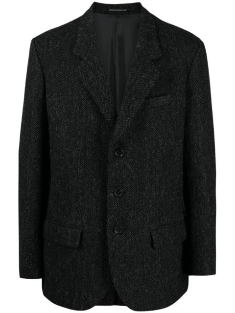 notched-lapels contrasting-trim blazer