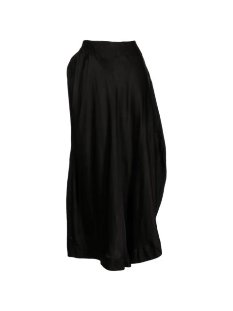 Forme D'Expression asymmetric cotton midi skirt