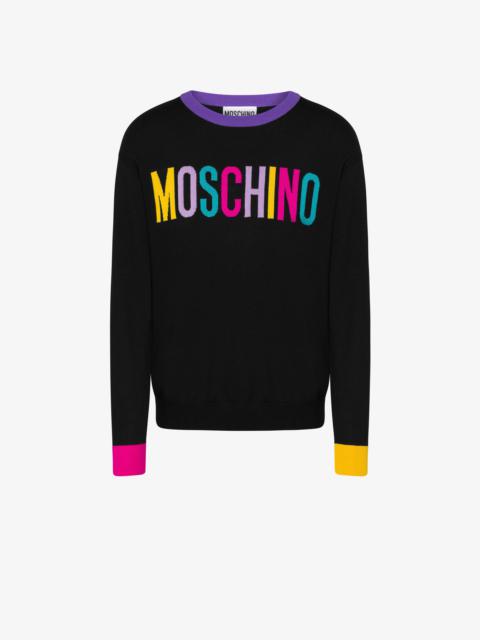 Moschino COLOURBLOCK WOOL JUMPER