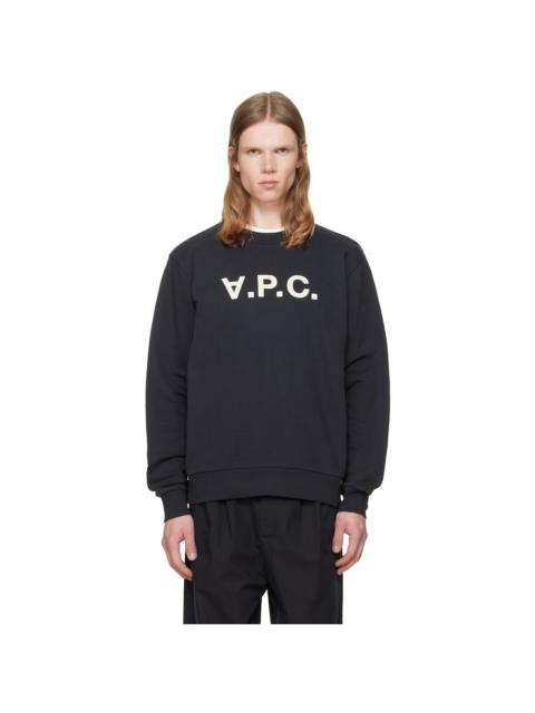 A.P.C. Black Standard Grand 'VPC' Sweatshirt