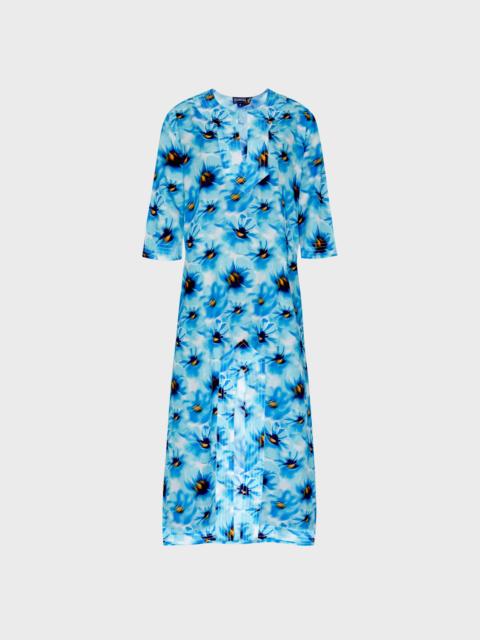 Vilebrequin WOMEN COTTON VOILE KAFTAN POPPIES