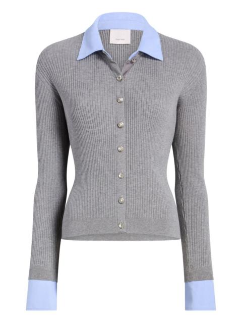 Cinq à Sept Soma ribbed buttoned cardigan