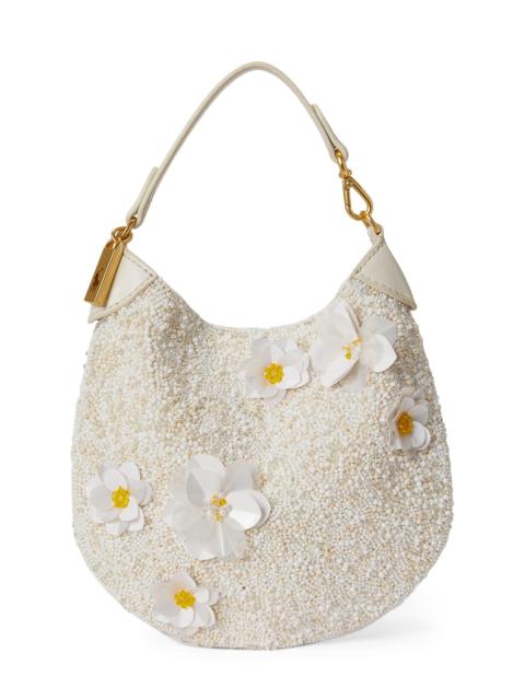 Polo Ralph Lauren Women's Polo ID Floral Beaded Top Handle Bag - Frosting