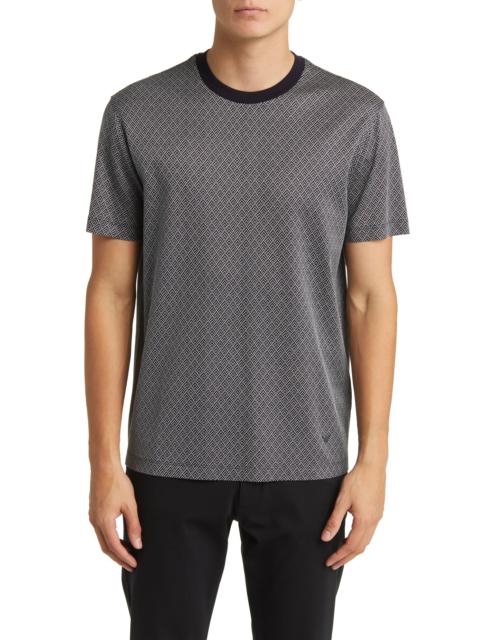 Geo Print Lyocell Blend T-Shirt