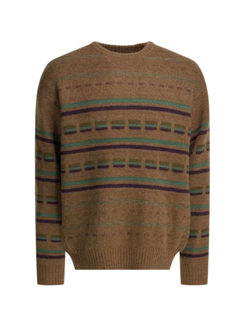 BEAMS PLUS striped crew-neck sweater