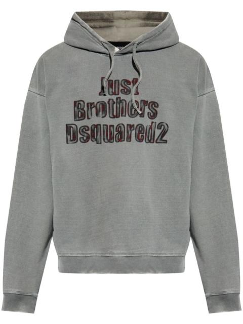 DSQUARED2 logo-print hoodie