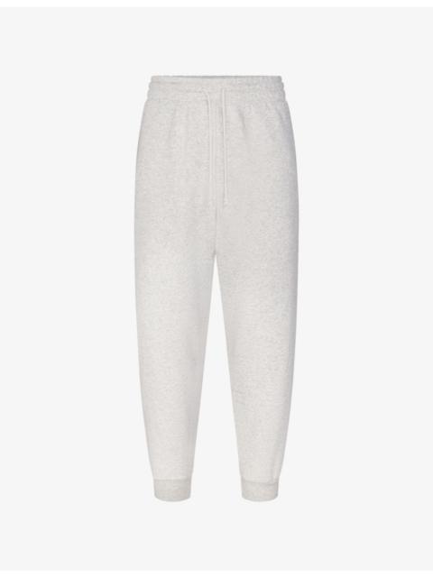 SKIMS Fleece Lounge Tapered Cotton-Jersey Jogging Bottoms