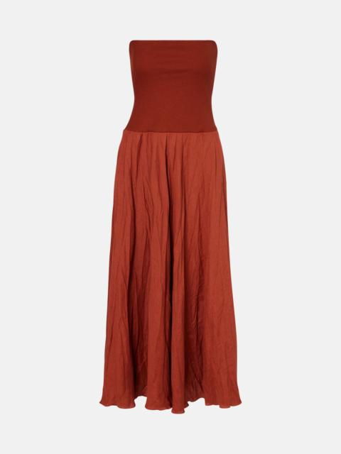 Johanna Ortiz Light And Sound linen-blend maxi dress
