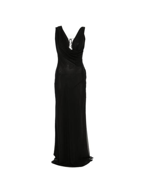 THE ANDAMANE Minerva cowl-neck maxi dress