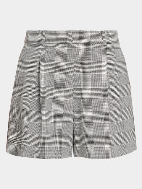 TANYA TAYLOR Jodi Glen Plaid Wide-Leg Shorts
