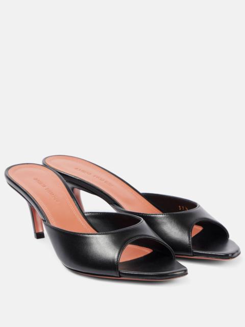 Amina Muaddi Alexa 60 leather mules