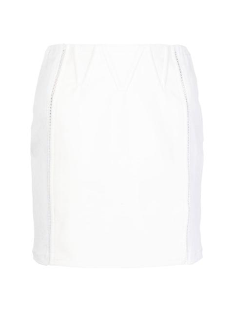 panelled mini skirt