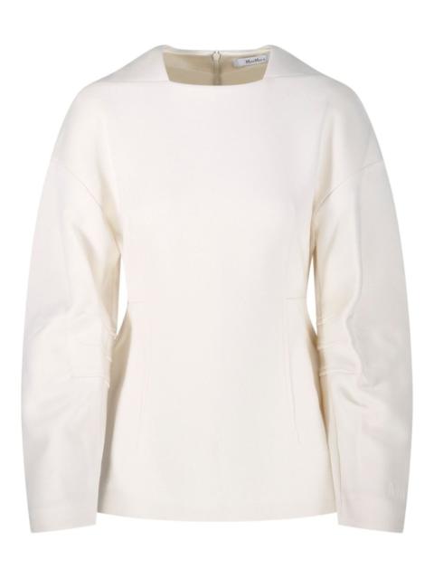 Max Mara square neck blouse