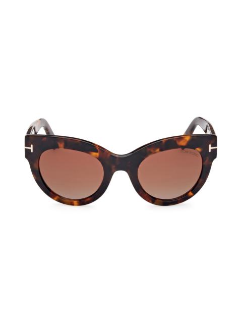 Lucilla 51mm Gradient Cat Eye Sunglasses