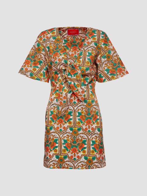 La DoubleJ Women's Peek-a-Boo Mini Dress - Corte White Rust