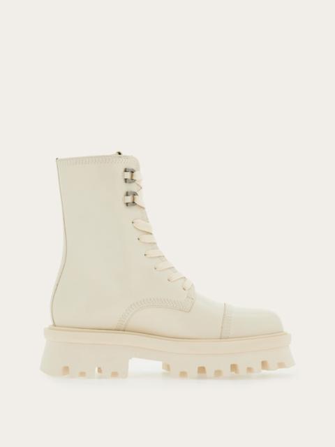 FERRAGAMO COMBAT BOOT WITH CHUNKY SOLE