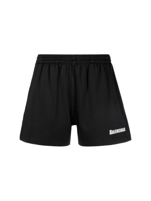 BALENCIAGA logo-print swim shorts