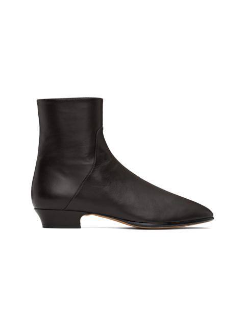 The Row Brown Hereditas 25 Ankle Boots