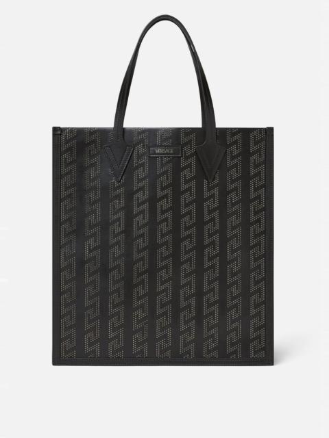 VERSACE Studded Greca Tote Bag