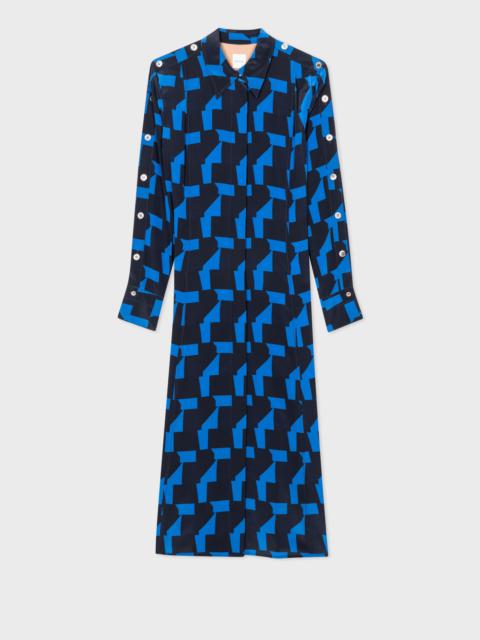 Paul Smith Silk 'Geo' Shirt Dress