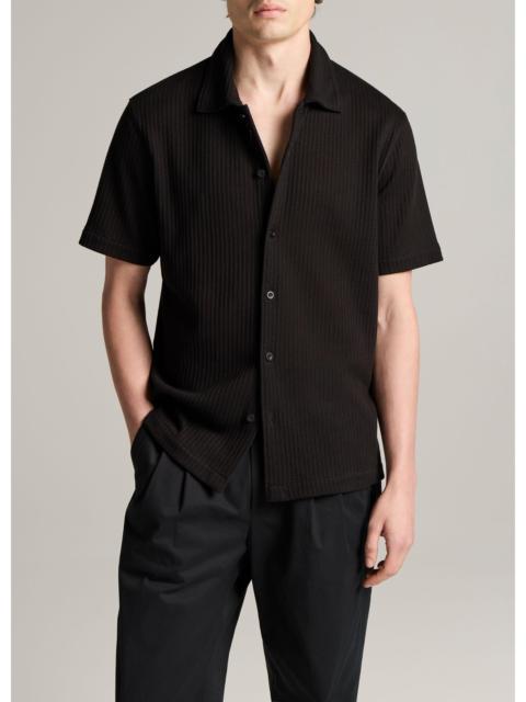 Vince Pointelle Cotton-Blend Button-Front Shirt
