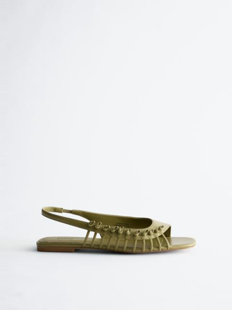& Other Stories Leather Slingback Sandals
