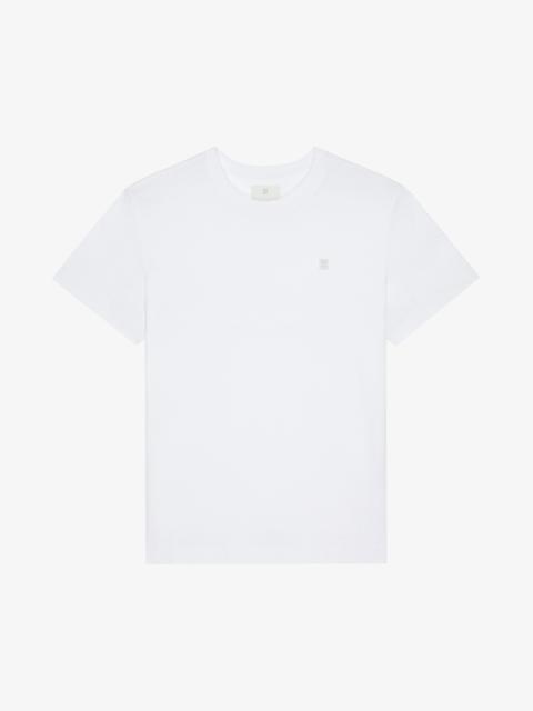 Givenchy T-SHIRT IN MERCERIZED COTTON WITH 4G DETAIL