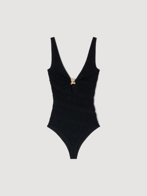 Sandro JEWELRY DETAIL KNIT BODYSUIT