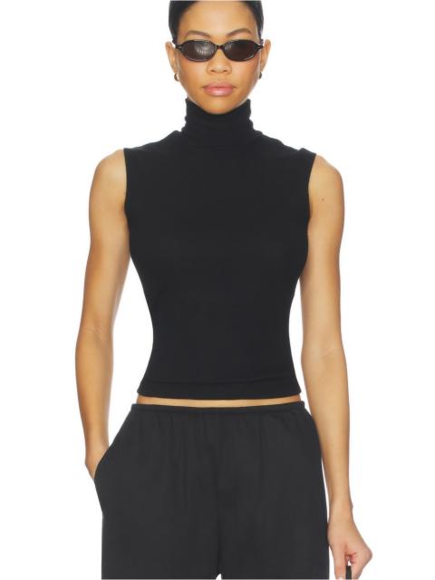 LESET Lauren Sleeveless Turtleneck