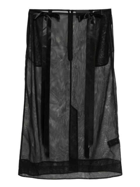 Simone Rocha ribbon-embellished skirt