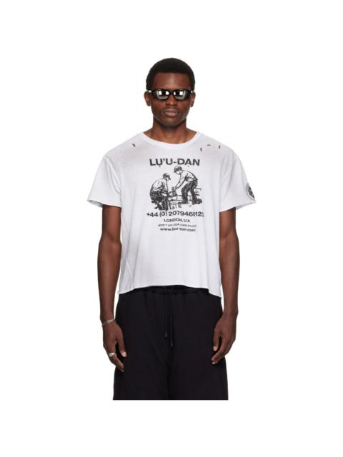 LU'U DAN White Thrash T-shirt