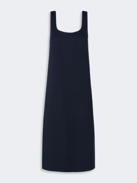 WEEKEND Max Mara WKSGIAMBO Wool-blend drap midi dress - MIDNIGHTBLUE