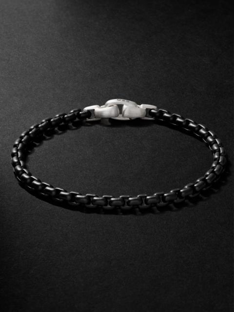 DAVID YURMAN Blackened Sterling Silver Chain Bracelet