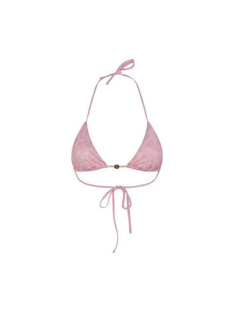 pale pink barocco triangle beachwear bra