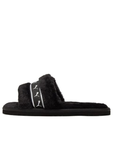 PUMA (WMNS) PUMA Fluff Remix Slide 'Black White' 385240-01