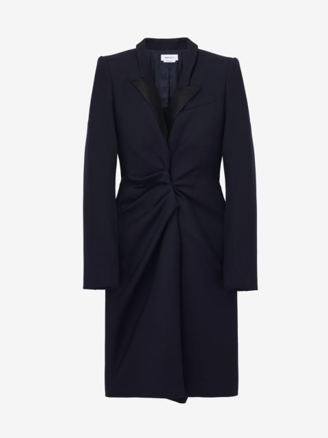 Alexander McQueen Twisted Lapel Coat