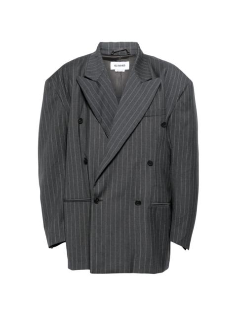 HED MAYNER striped double-breasted blazer