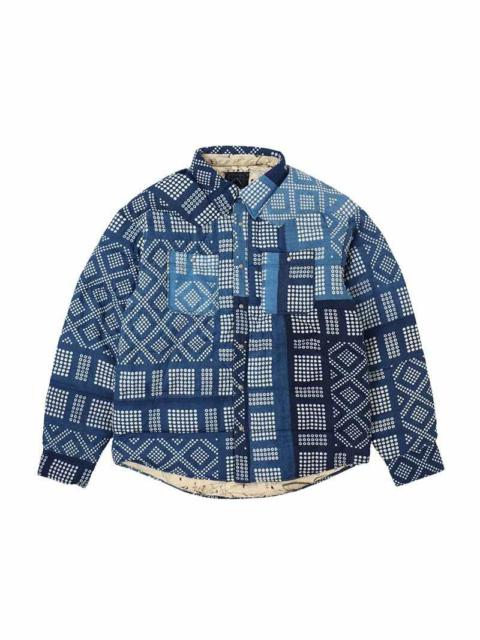 visvim KERCHIEF DOWN JKT (N.D.) INDIGO PATTER