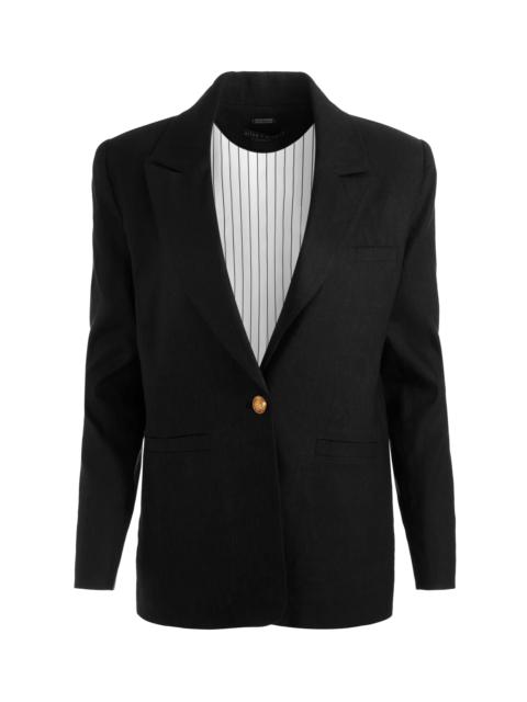 Alice + Olivia BILLIE BOXY LINEN BLAZER