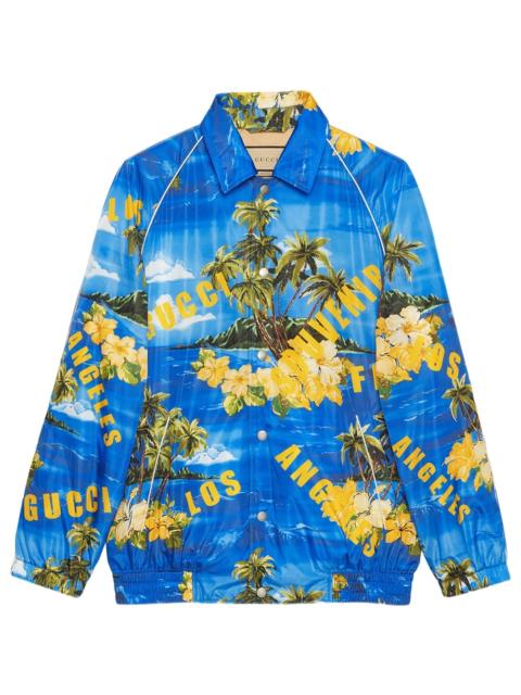 GUCCI tropical-print jacket