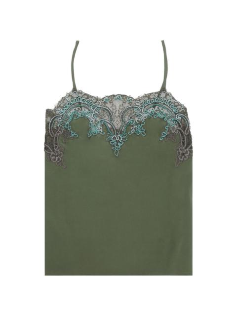 FORTELA Brianne lace-trimmed sleeveless blouse