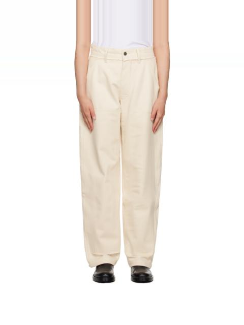 AIREI Beige Panel Trousers