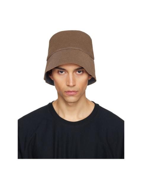 ISSEY MIYAKE Brown Washi Bucket Hat