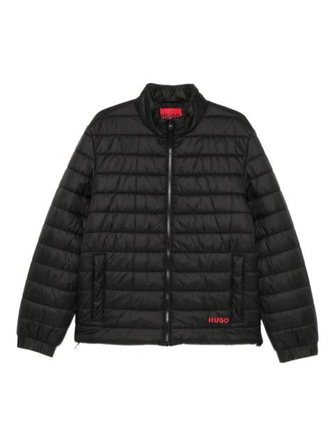 HUGO embroidered-logo padded jacket